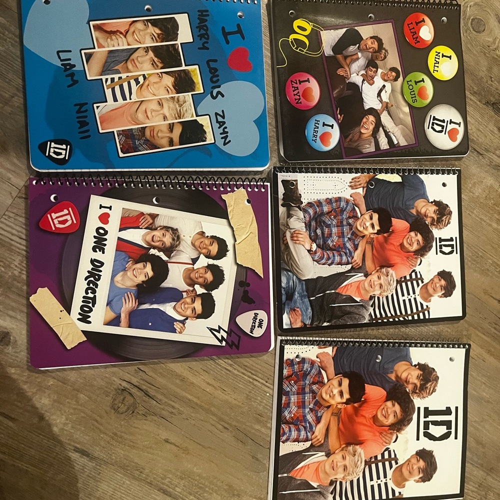 One Direction Spiral Notebook Bundle